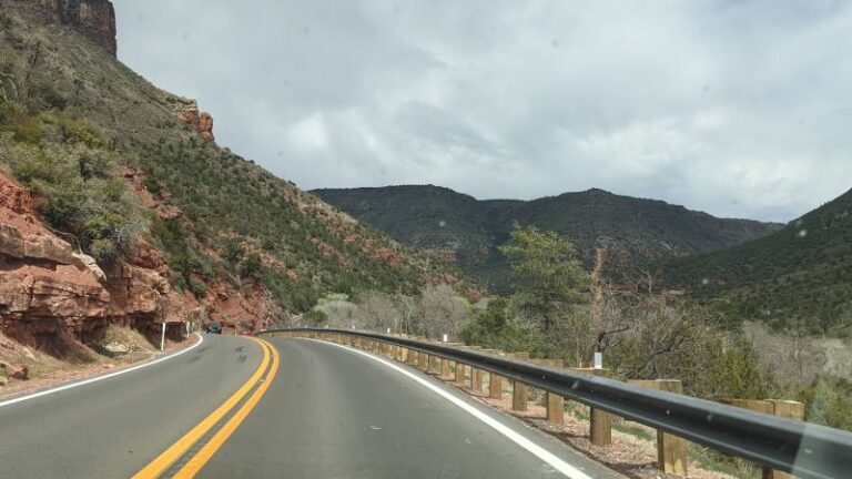 Southwest Road Trip View from Car
