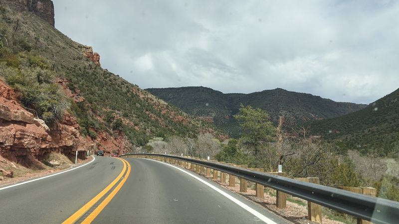 Southwest Road Trip View from Car